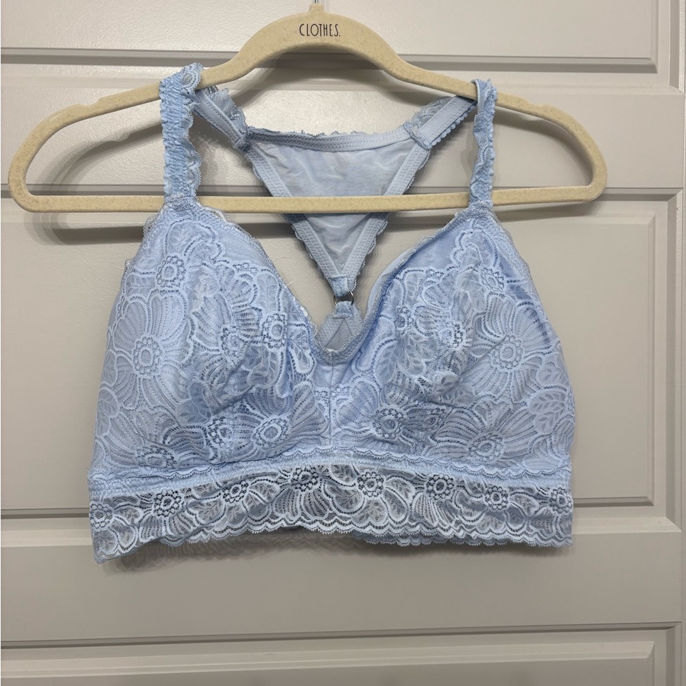 Aerie Sky Blue Lace Bralette